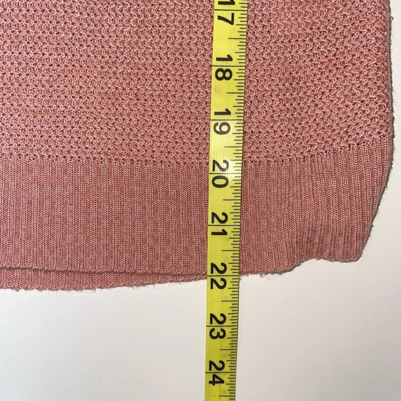 Maurices Light Pink Ruffle Cold Shoulder Knit Sweater Small Women’s - Picture 7 of 10